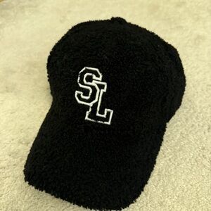 Saint Laurent Black Textured Cap